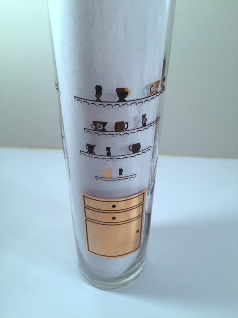 Gay Fad Vintage 1950's Mid-Century Barber Shop Quartet Martini Mixer (Includes Lucite Mixing Spoon)