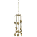 Metal Heart Chime with Bells