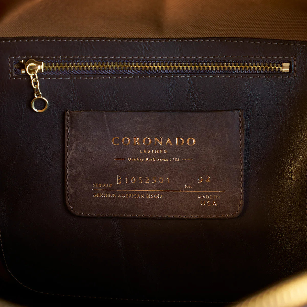 Bison Duffel #105 | Walnut | Coronado Leather