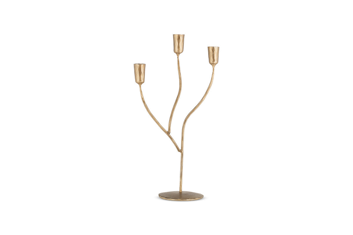 Palani Candelabra - Antique Brass - Small